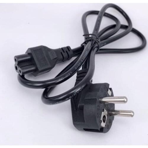 EU European Power Cord Euro IEC C5 Cloverleaf Power Lead Cable 1.2m 4ft 1.5m 5ft Electric Wire For Notebook Laptop AC Adapters