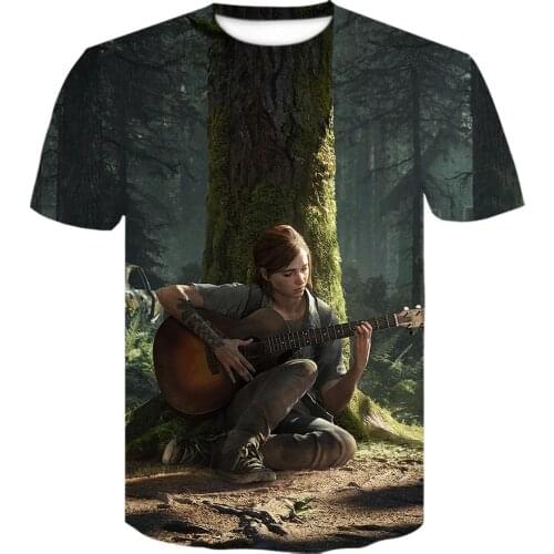 The last of us The last survivor Mens 3D Printed short sleeve harajuku Men/women T-shirt Fashion cool t shirt cool shirt