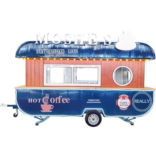 Hot sale Mobile Food Cart Multi functional Street Snack Car Ice Cream Kiosk Hot Dog Truck Fast Hamburg Van Trucks for Sale