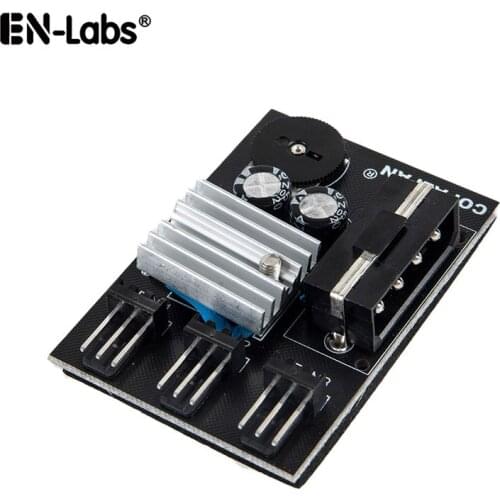 3pin Fan Controller Hub,3 4 Channel Molex or SATA Fan Splitter w/ Control Knob Computer PC Case 12V Fan Cooler Speed Temperature