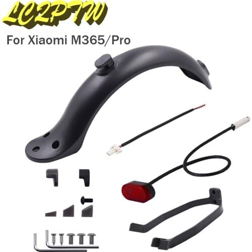 Fenders Scooter Wings Tail Light Rear Mud Guard Support Protection Plastic Parts Screws Rubber Stopper For Xiaomi M365 Pro Parts