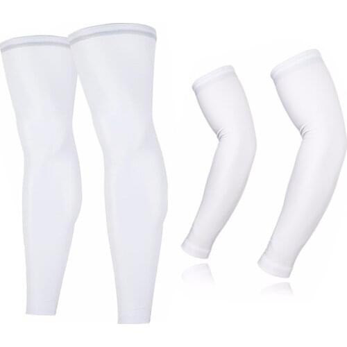 Men Women UV Protection MTB Bike Bicycle Cycling Arm Warmers And Leg Warmers Sports Running Sun Arm Sleeves Leggings