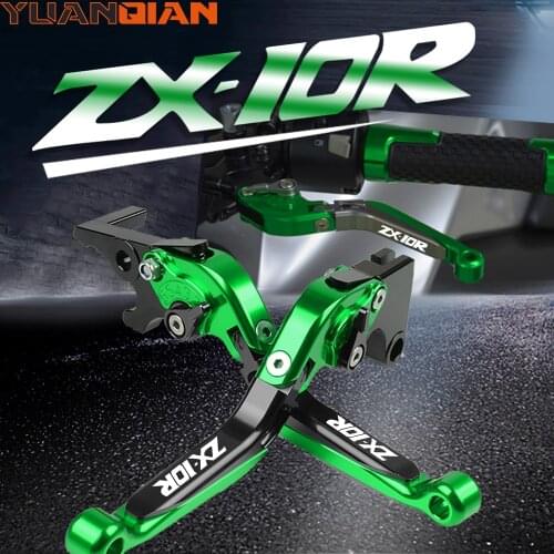 Racing Adjustable Brake Clutch Levers For KAWASAKI ZX10R ZX-10R ZX10 ZX 10 R 2006 2007 2008 2009 2010 2011 2012 2013 2014 2015