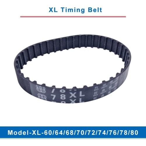 XL timing belt model -60XL/64XL/68XL/70XL/72XL/74XL/76XL/78XL/80XL belt teeth pitch 5.08mm width 10/15mm for XL timing pulley