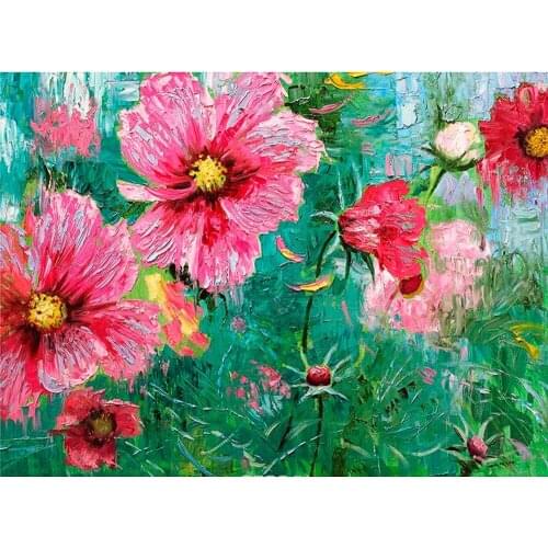 Hand painted oil painting Flowers oil painting Wall pictures for living room home decorations painting for bedroom