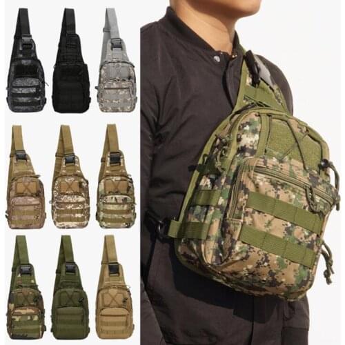 Outdoor Hiking Trekking Backpack Sports Climbing Shoulder Bags Tactical Camping Hunting Daypack Fishing Military Shoulder Bag