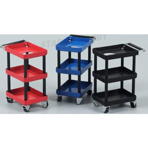 RC 1:10 Garage Series Metal Oil Service Cart trolley for 1/10 RC Crawler Tamiya Hulix Couiser TF2 D90 D110 D130 TAMIYA