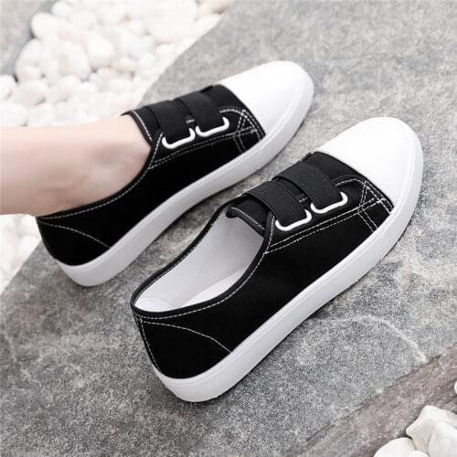 Canvas Shoes Womens Shoes New Wild Korean Version of 2021 Summer and Autumn Student Small White Board Shoes Trendy Shoes
