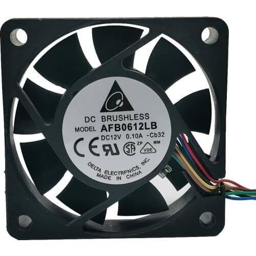 New delta 6015 6cm afb0612lb 12V 0.10a 4-wire PWM temperature control CPU silent cooling fan