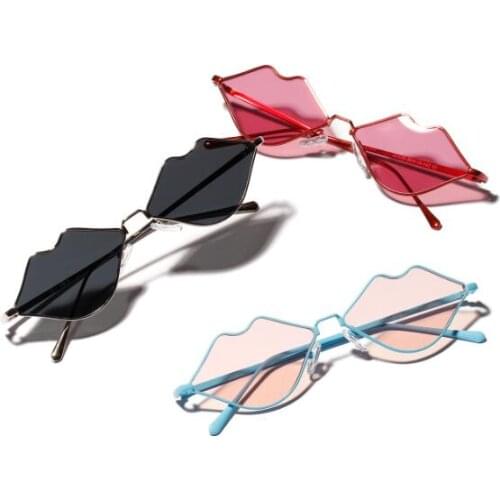 Vintage Small Lips Sunglasses Women