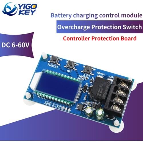 XY-L10A Lead-acid Solar Storage Battery Charge Controller Module Protection Board charger Time Switch Battery Capacity 6-60v 10A