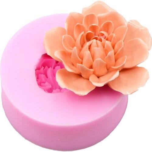 Liquid 3D Flower Cake Decoration Silicone Mold DIY Baking Tools Handmade Soap Cupcake Jelly Candy Chocolate Mould
