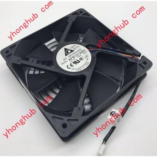 Delta Electronics AFB1212SH CG41 DC 12V 0.80A 120x120x25mm 3-Wire Server Cooling Fan
