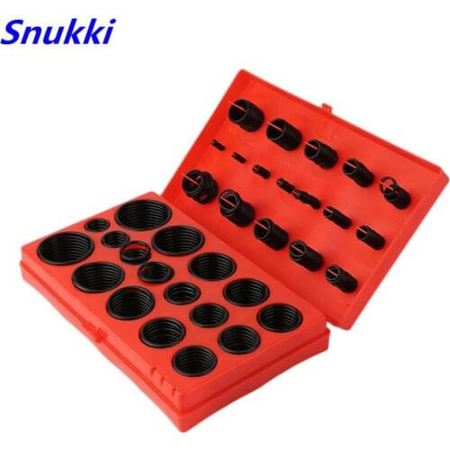 419 Silicon Gaskets Assorted O Ring Rubber Oring Seal R-01 to 32 Kit Set Assortment Set Kit Garage Plumbing With red Case box