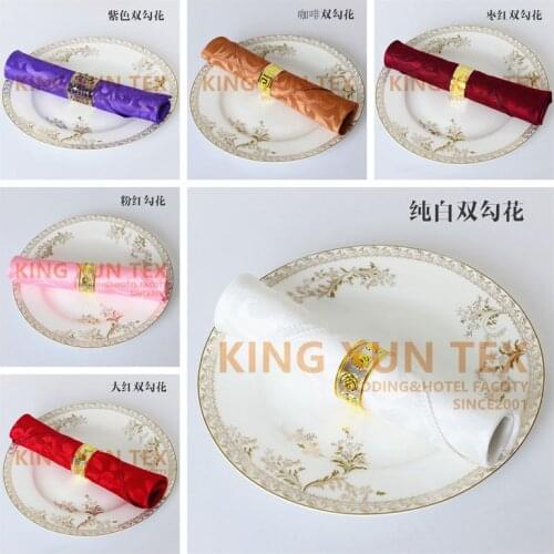 48cm x 48cm Jacquard Damask Napkin For Table Cloth Decoration