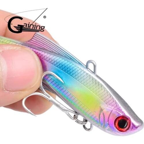 6pcs VIB Winter Ice Sea Fishing Lures 7.3cm/23.5g Hard Crankbait Wobblers Artificial 6 Colors Trolling Carp Fishing Accessories