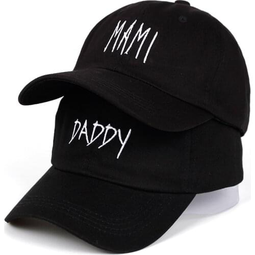 New daddy Mami embroidery hats Unstructured adjustable cotton Baseball caps Dad/Mom Couple Hat Cap dad hat wholesale