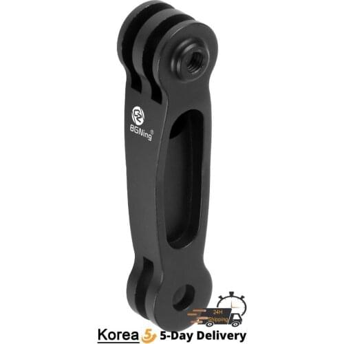 BGNING Aluminum Alloy Helmet Extension Arm Self Photo Mount for Gopro Hero 8 7 6 5 for Xiaoyi for SJCAM for GitUp Action Camera