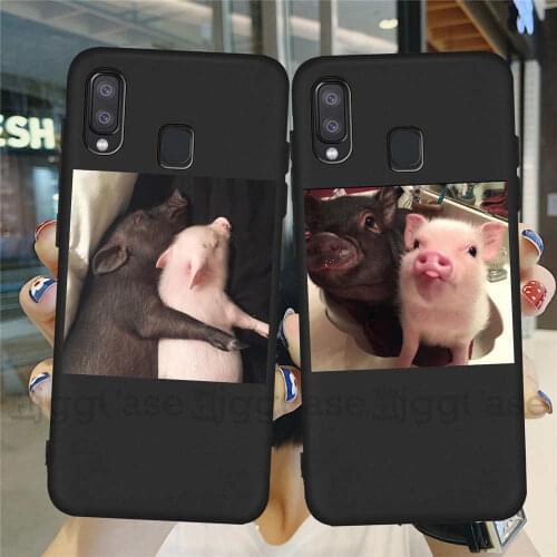 Funny Cartoon Pig Pattern Phone Case For Samsung A1O A20 A30 A40 A50 A70 S10 S8 S9 S20 Plus S20 Ultra Soft Cover Cute Couple