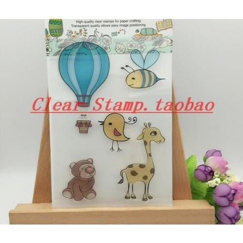 DIY Scrapbook Albums Wedding Rubber Stamp Scrapbook Album PDA Hot Balloon Seal Transparent Retro Gift Seal In Love Clear Stamps