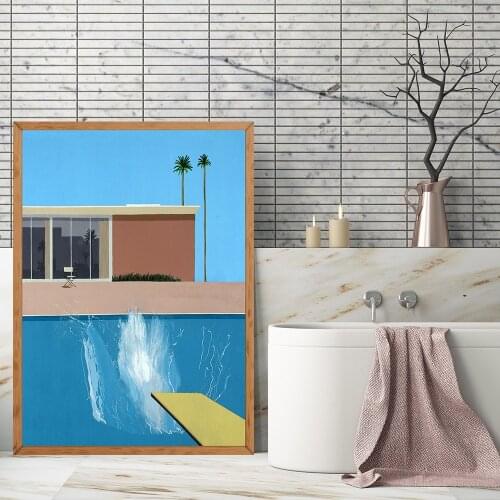 David Hockney Art Prints Exhibition Vintage Canvas Poster Abstract Artwork Painting Wall Pictures for Living Room Wall Art Decor