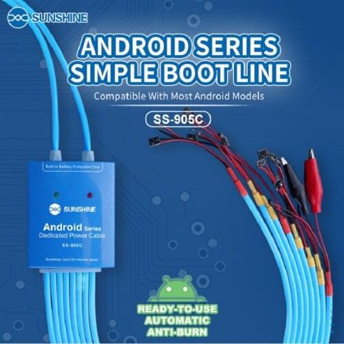 Android Phone Power Test Boot line SS-905C Cable DC Power Supply Boot Cable for Samsung Huawei Xiaomi Board Charging Wire Tools