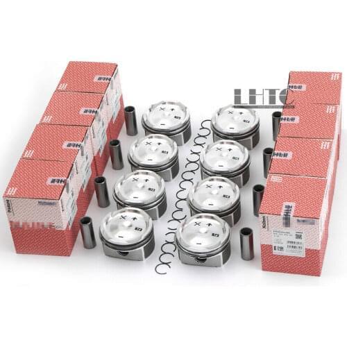 8x Pistons & Rings Kit STD Φ93mm 94810303164 For Porsche Cayenne Turbo S 4.5T M48.50 955 9PA