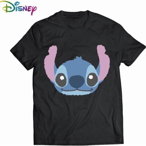 Lilo & Stitch Printing T Shirt Summer Women Short Sleeve Leisure Top Tee Casual Ladies Female T-shirts Plus Size Woman Clothing