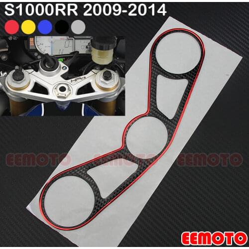 Motorcycle Motorbike Pad Triple Tree Top Clamp Upper Front End Decals Stickers For S1000RR S1000 RR 2009 2010-2014 2015-2019