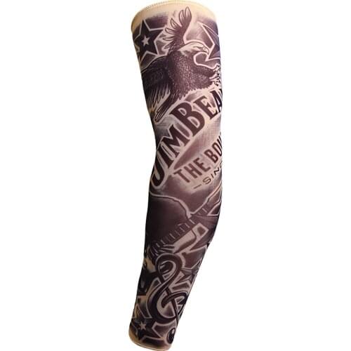 1PC Motorcycle Skull Sleeves Men Boy Male Seamless Arm Warmer Stockings Warmers Elastic Sport Skin Sun Protective