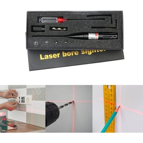 Wall punching accessories red dot sight collimator kit adjustable adapter red sight with box for 0.22 to 0.50 caliber