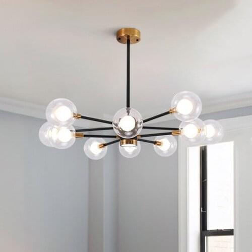 Nordic LED personality creative bedroom living room dining room Hotel Room home pendant lamp molecular pendant lights