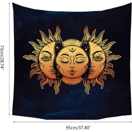 2021 New скатерть для таро уэйта Sun and Moon Psychedelic Wall Tarot Tapestry Divination Altar Tarot Tablecloth