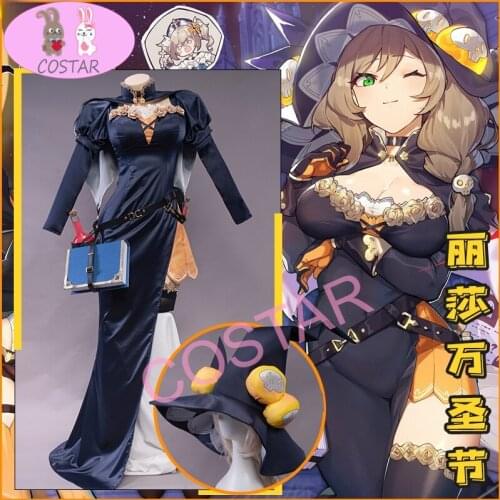 New Lisa Cosplay Costume Game Genshin Impact Special For Carnival Halloween Christmas Festival Outfits 2021