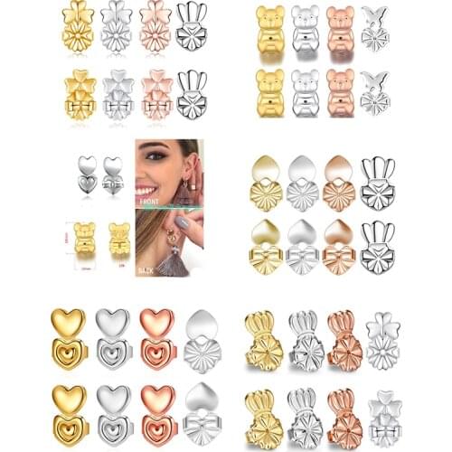 New Popular 13 Styles Studs Auxiliary Device Creative Clip On Earrings Stud Buckle Lifter European and American Jewelry