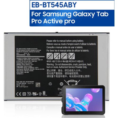 Original Replacement Tablet Battery EB-BT545ABY Samsung Galaxy Tab Pro Active pro T545 SM-T545 Authentic Tablet Battery 7600mAh