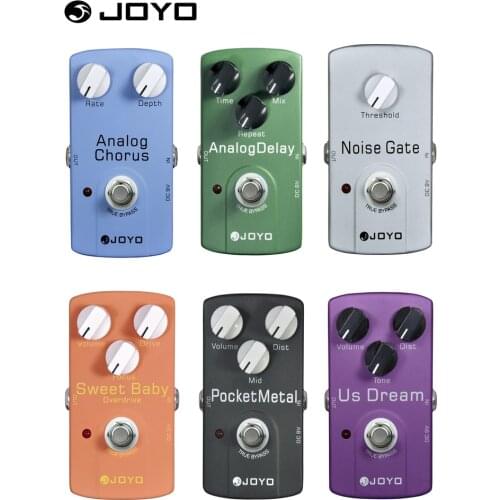 JOYO Guitar Effect Pedal Noise Gate / Analog Chorus / Boost / Overdrive / Distortion / Delay / US Dream / Hot Plexi / Switch