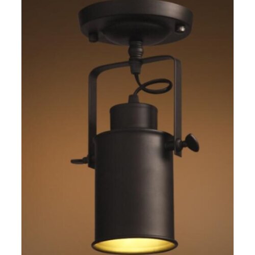 Loft industrial retro track spotlight downlight American living room restaurant bar clothing store cafe led Pendant Lights black