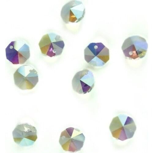Mix Color Crystal Beads K9 In 1 Hole 14mm Chandelier Crystals Lamp Prisms Chandelier Loose Beads For Sale