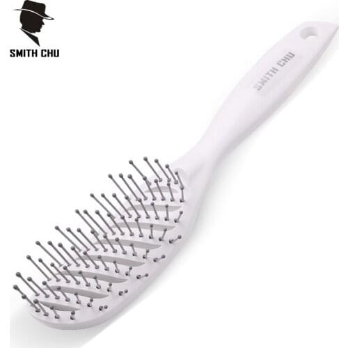 SMITH CHU Curly Hair Comb Wide Toothed Comb & Brush Grind Handle Massage Comb