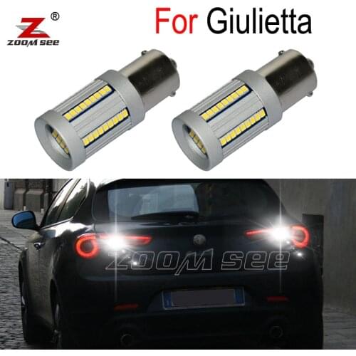 2pcs 100% No Error Canbus 1500Lm 24W power white LED bulb Reverse tail back up light for Alfa Romeo Giulietta 940 (2010-2019)