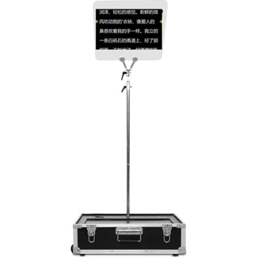 TYST 19 inch Teleprompter Presidential Speedprompter Folding Portable Version for Live Stage Speech meeting Transparent glass