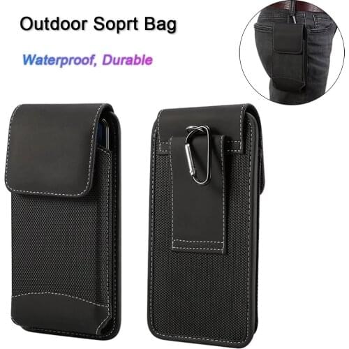 Waterproof Jean Leather Mobile Phone Case Wasit Bag Belt Clip Outdoor For iPhone 12 Pro Max Mini SE 2020 11 XS XR 6 6s 7 8 Plus