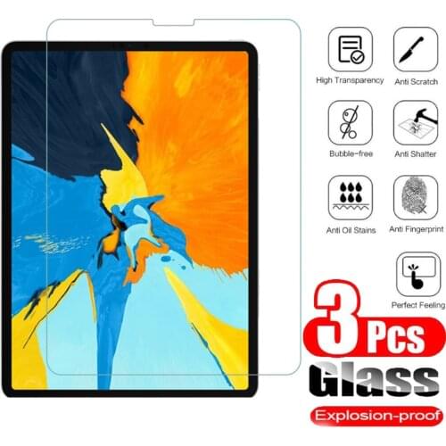 Full Cover Tempered Glass For Apple iPad Pro 11 2018 2020 2021 Screen Protector For iPad Pro 11 inch 3Pcs 9H Guard Film Glass