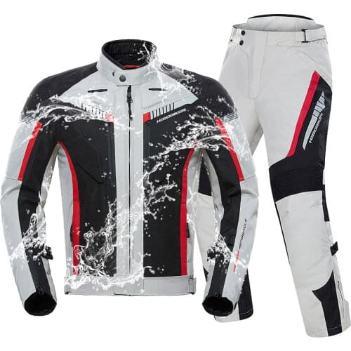 HEROBIKER Winter Motorcycle Jacket Cold-proof Waterproof Chaqueta Moto Men Motorbike Motocross Riding Clothing Protective Gear