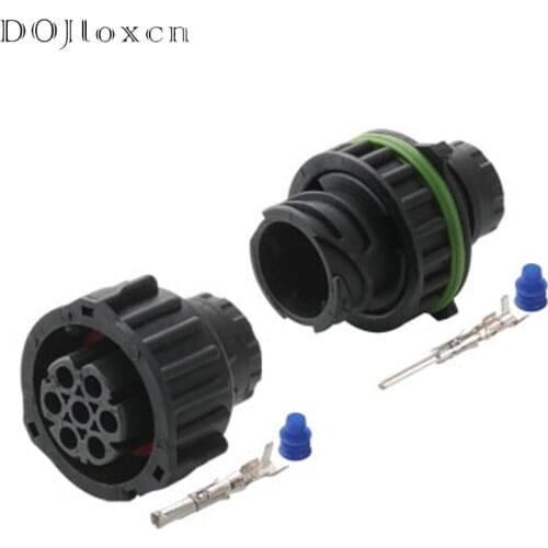 1 Set 7 Pin Auto Sensor Plug Waterproof Wire Female And Male Connector 1.5 MM BU-STE KPL CIRCULAR DIN HOUSINGS 967650-1 968421-1