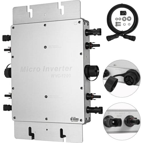 1200W grid-tie inverter Waterproof inverter 220V micro inverter solar power grid-tie with WVC power connection