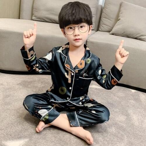 2021 Cool Children Pajamas Set Kids Baby Girl Boys Cartoon Casual Clothing Costume Long Sleeve Children Sleepwear Pajamas Sets