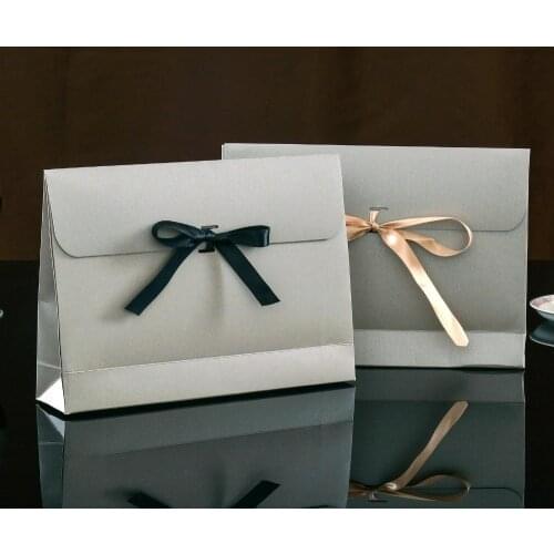 29x21x7CM Silver gray Coffee envelope gift box paper pocket bag Kerchief Handkerchief Silk scarf packing boxes 200pcs/llot