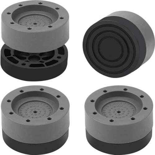 4Pcs Anti Vibration Feet Pads Rubber Legs Slipstop Silent Skid Raiser Mat For Washing Machine Support Dampers Stand Accessories